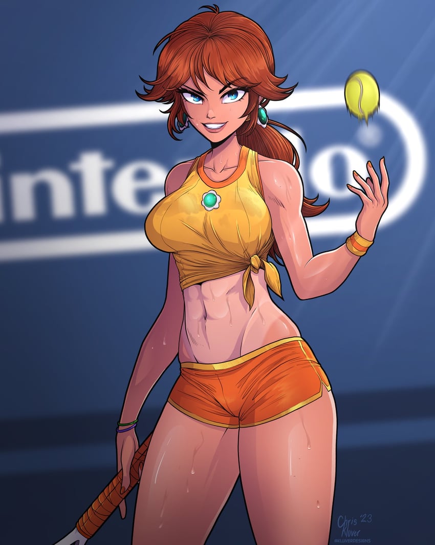 princess daisy (mario and 2 more) drawn by kluverdesigns