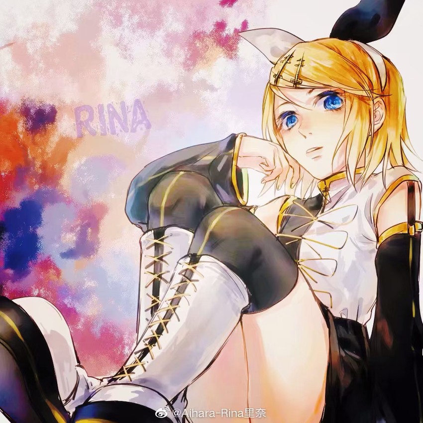kagamine rin (vocaloid and 1 more) drawn by aihara-rina