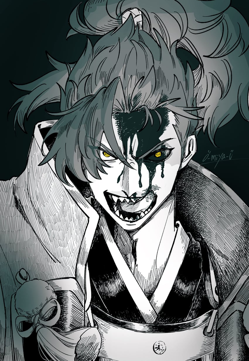 mori nagayoshi (fate and 1 more) drawn by o-miya_(ohmiya_you)