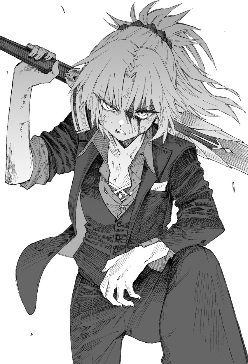 mordred (fate and 2 more) drawn by maki_keigo