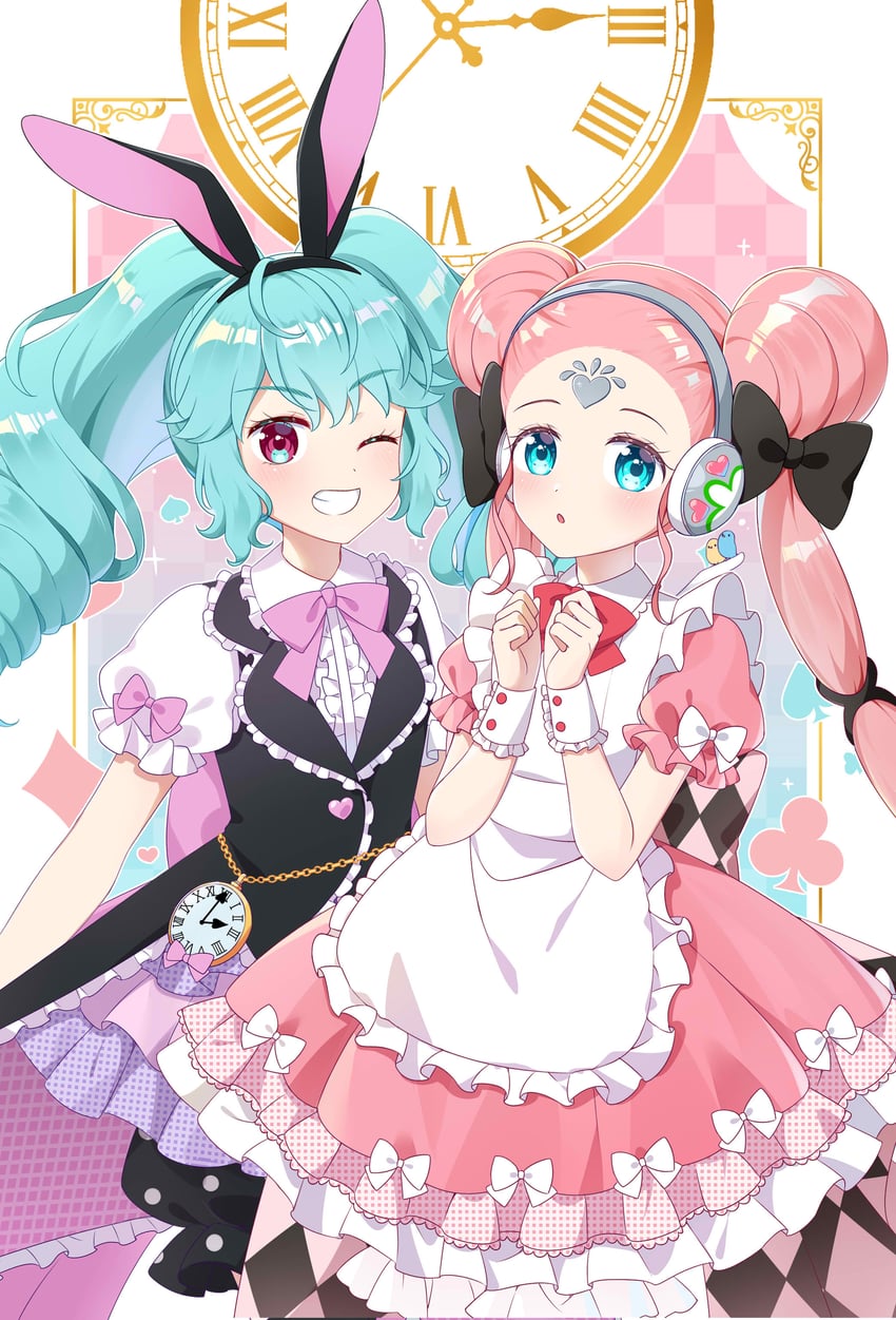 katasumi amari and pororo (pretty series and 2 more) drawn by ebi_nana