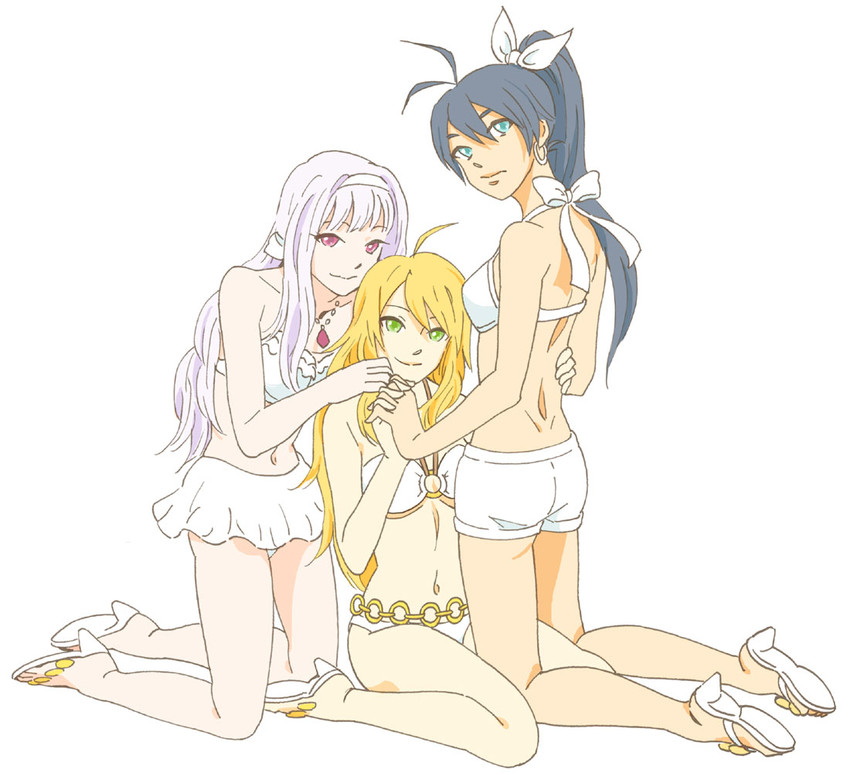 hoshii miki, shijou takane, and ganaha hibiki (idolmaster) drawn by fio88