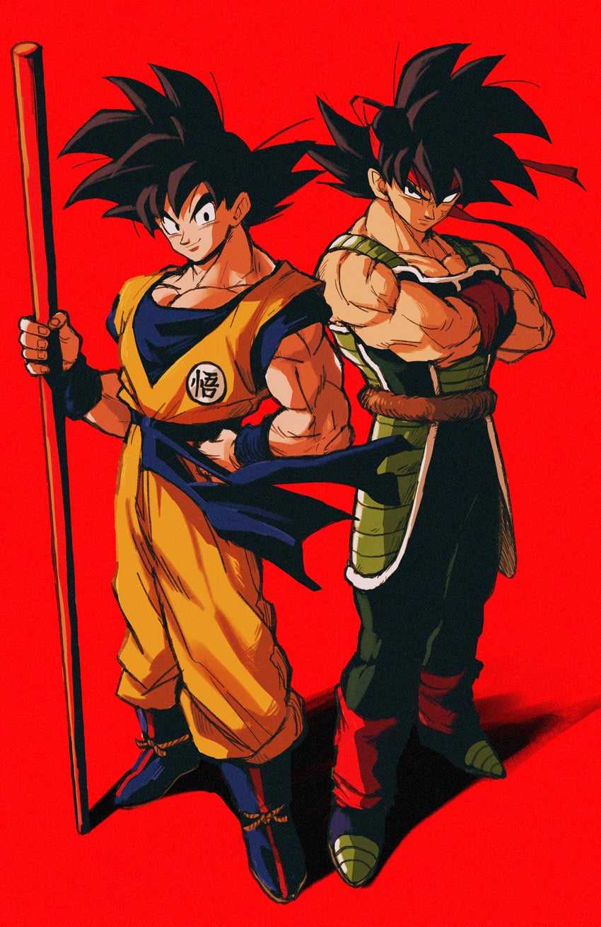 son goku and bardock (dragon ball and 1 more) drawn by relio_db318