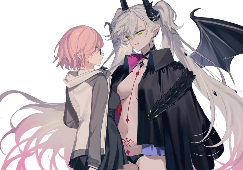 mash kyrielight and lilith (fate and 1 more) drawn by uxco0