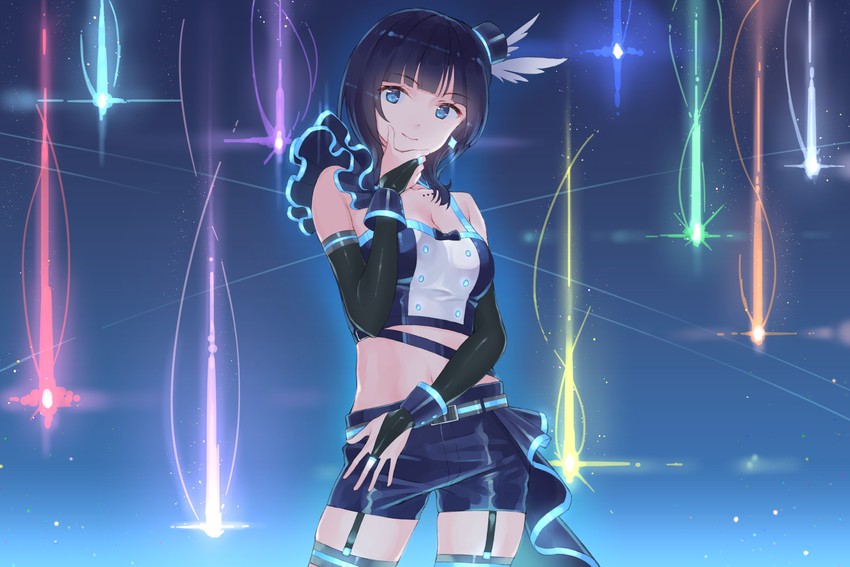 asaka karin (love live! and 1 more) drawn by eichisu