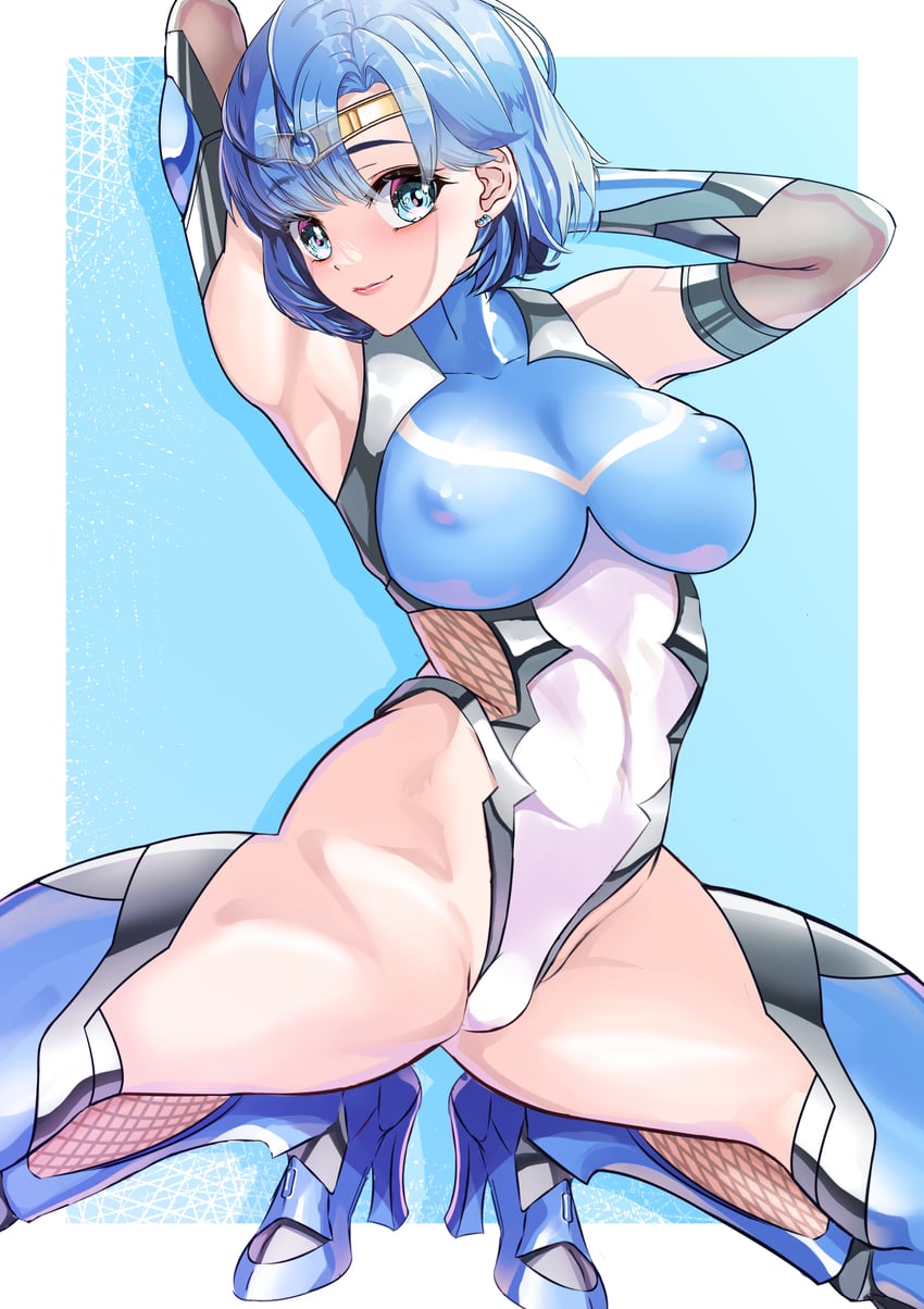 mizuno ami and sailor mercury (bishoujo senshi sailor moon and 1 more) drawn by arion_canvas