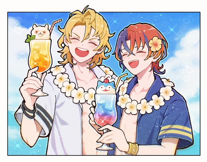 male alear, sommie, and amber (fire emblem and 1 more) drawn by kuhaha