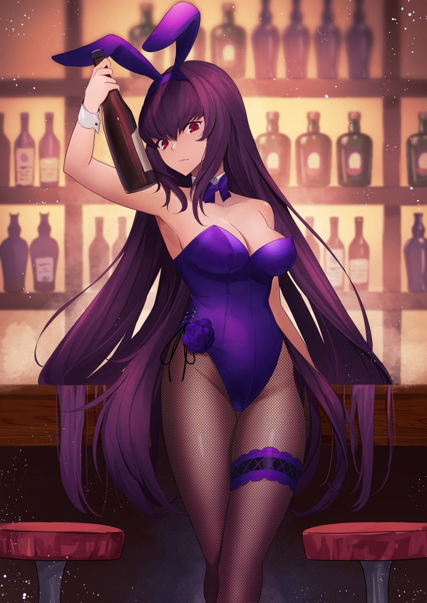 scathach (fate and 1 more) drawn by amano_hagoromo