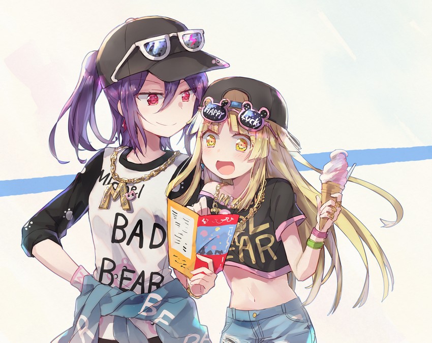 tsurumaki kokoro, seta kaoru, and michelle (bang dream!) drawn by makino_(727me727)