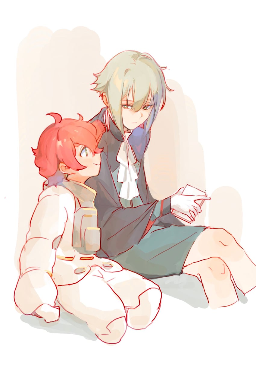 elan ceres and ericht samaya (gundam and 1 more) drawn by 00leil24