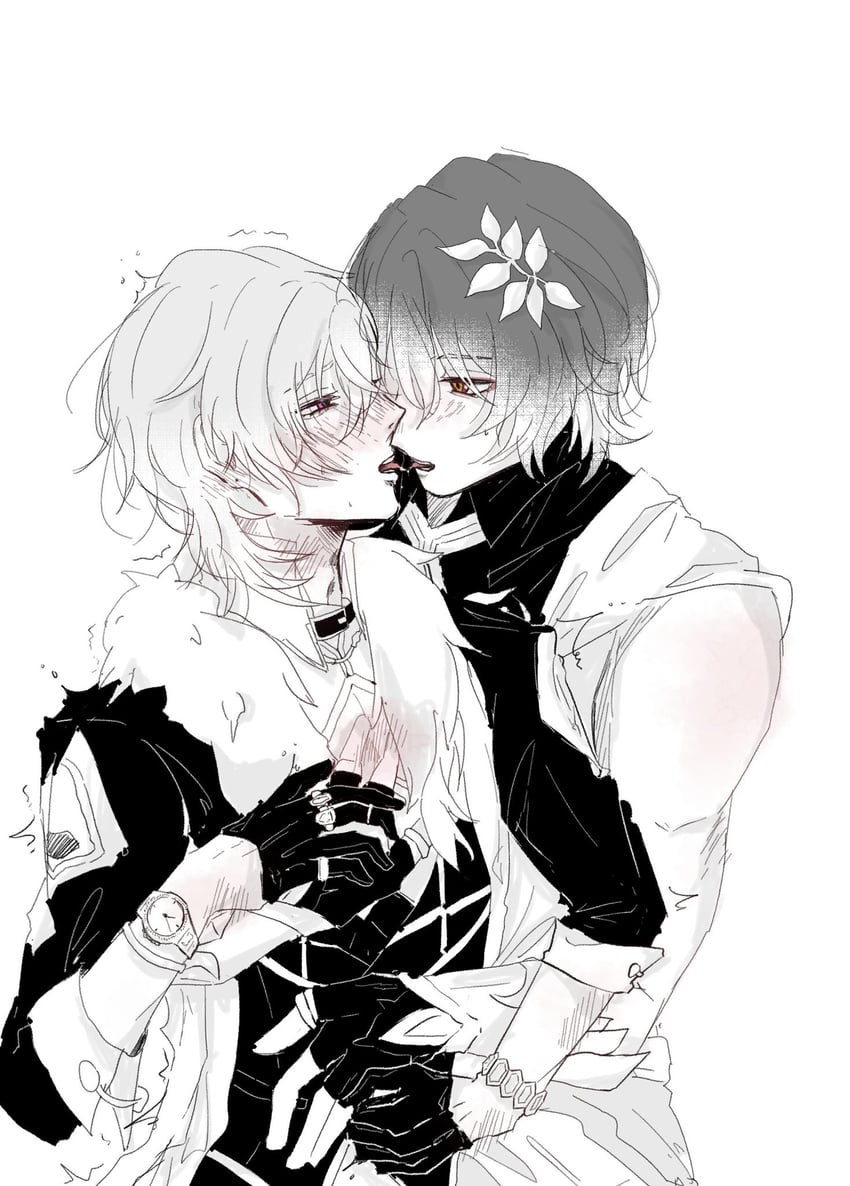 aventurine and dr. ratio (honkai and 1 more) drawn by tsuji_ii