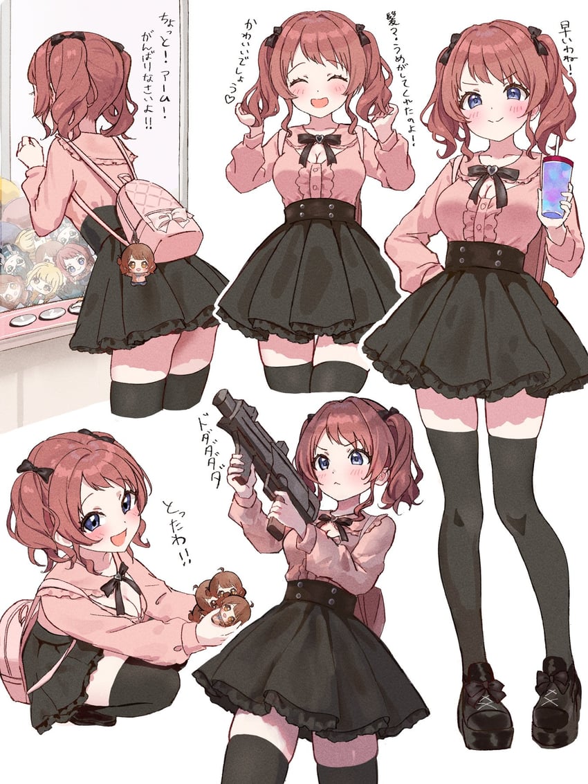 hanami ume and hanami saki (idolmaster and 1 more) drawn by hoshinopurin