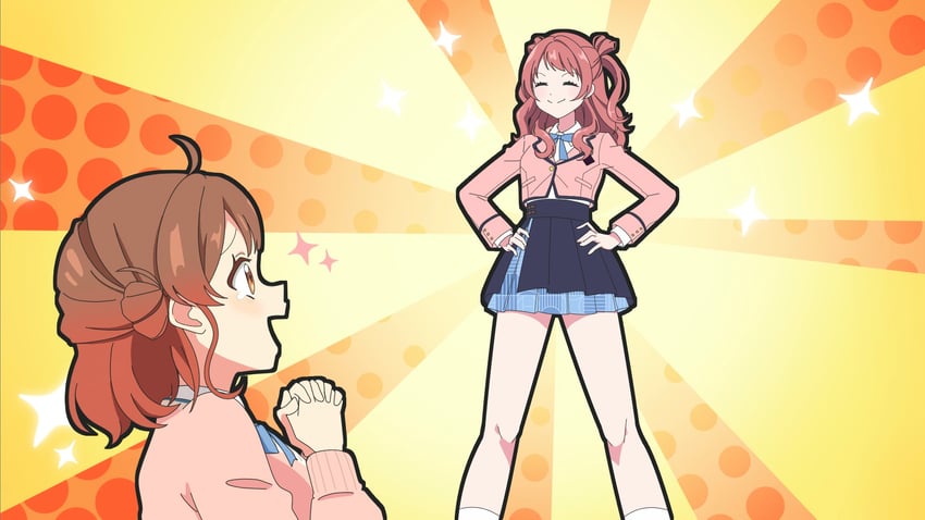 hanami ume and hanami saki (idolmaster and 2 more) drawn by netami
