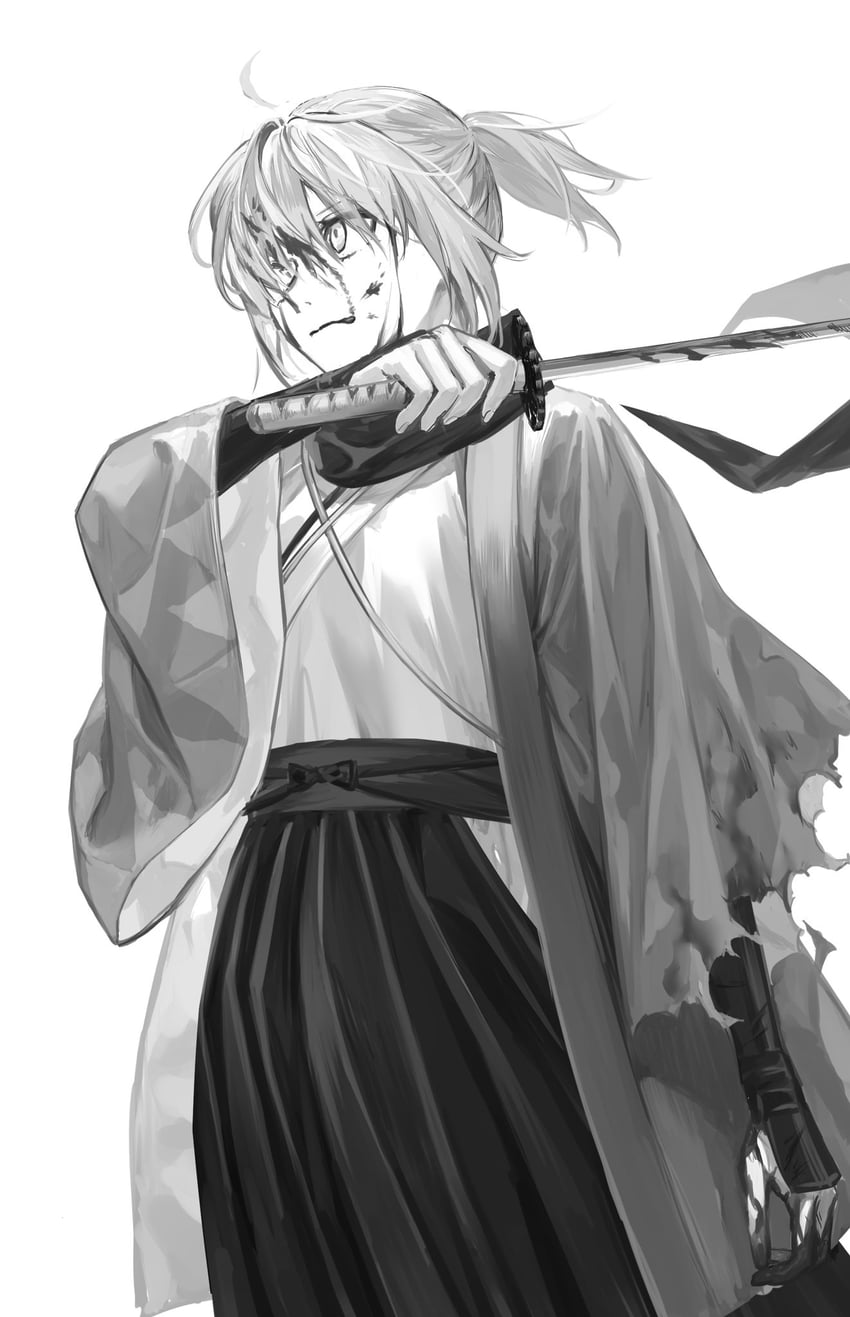 okita souji (fate and 3 more) drawn by nipi27