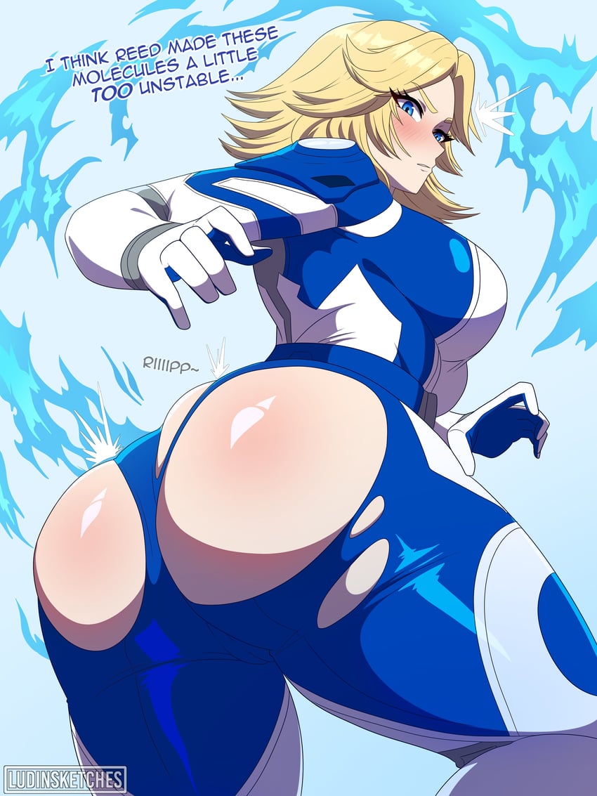 sue storm (marvel and 2 more) drawn by ludinsketches