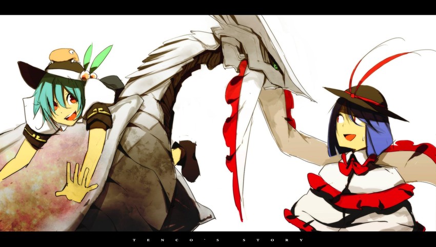 hinanawi tenshi, nagae iku, and albinoss (touhou and 2 more) drawn by siirakannu
