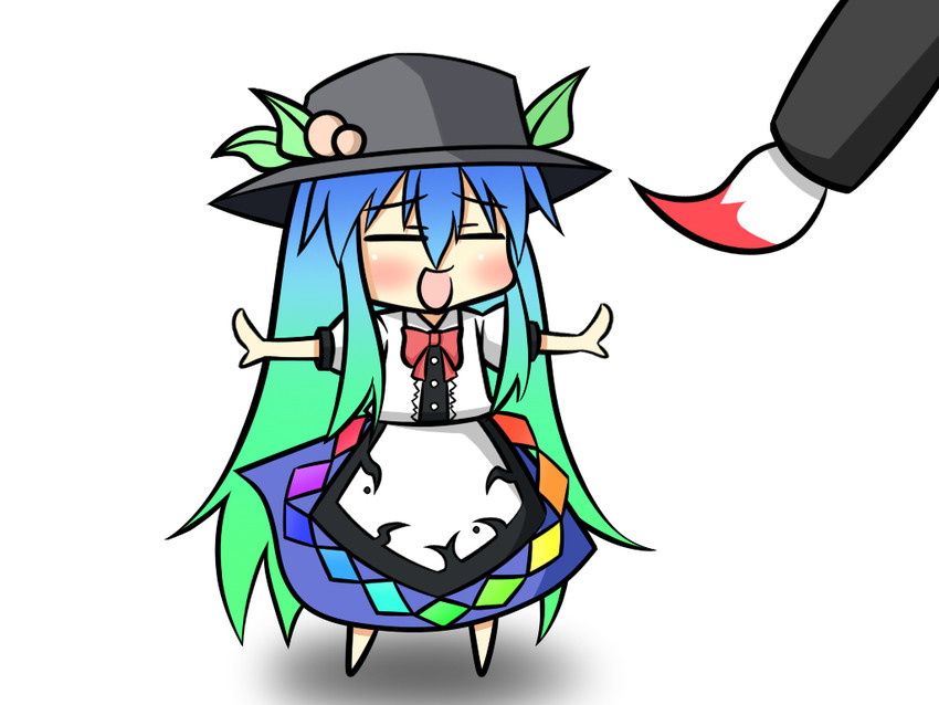 hinanawi tenshi (touhou) drawn by goma_(yoku_yatta_hou_jane)