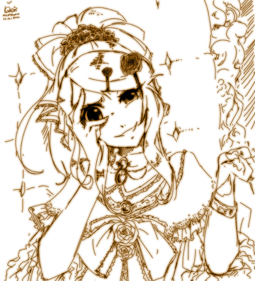 kagamine rin and riliane lucifen d'autriche (vocaloid and 2 more) drawn by doblemjwn