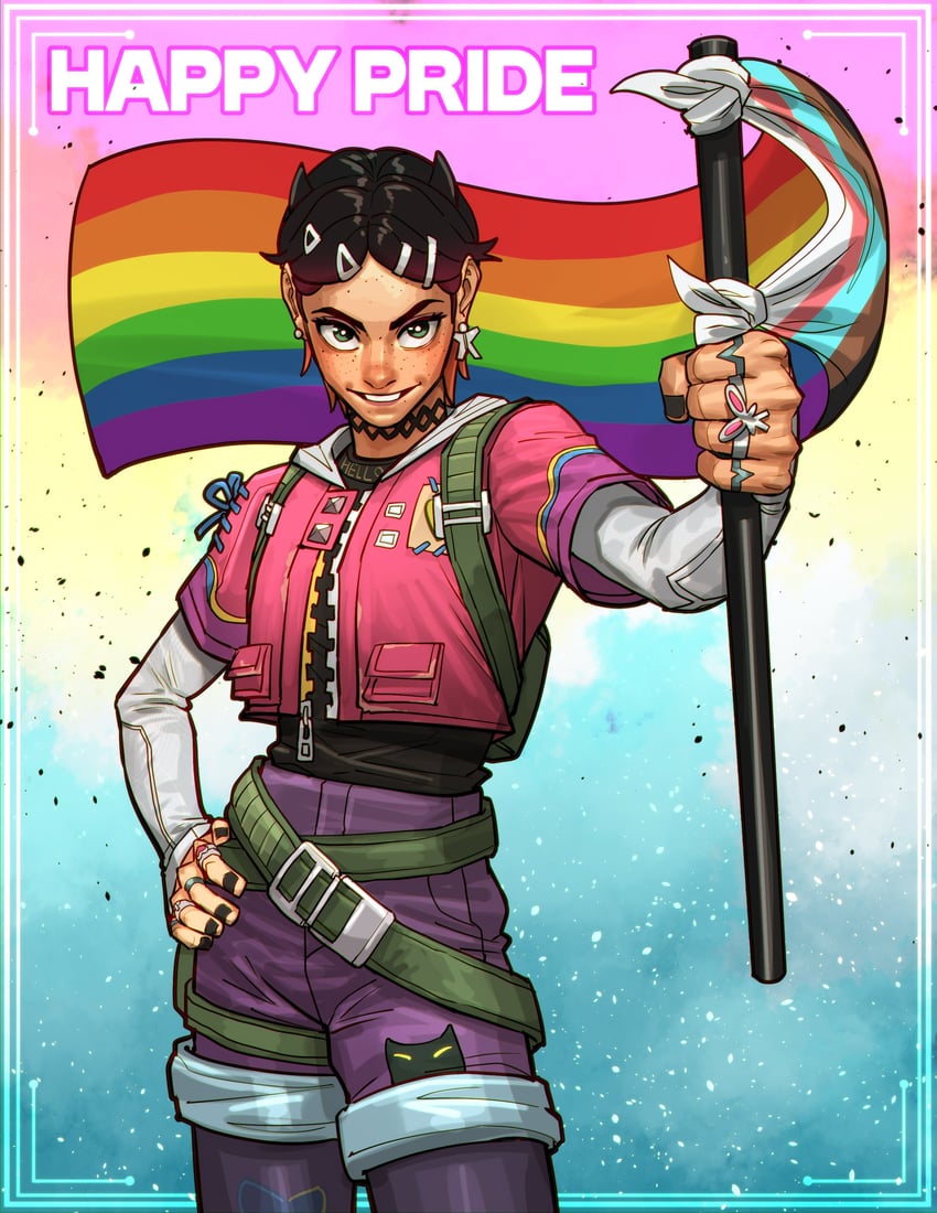 clove (valorant) drawn by thirdphp