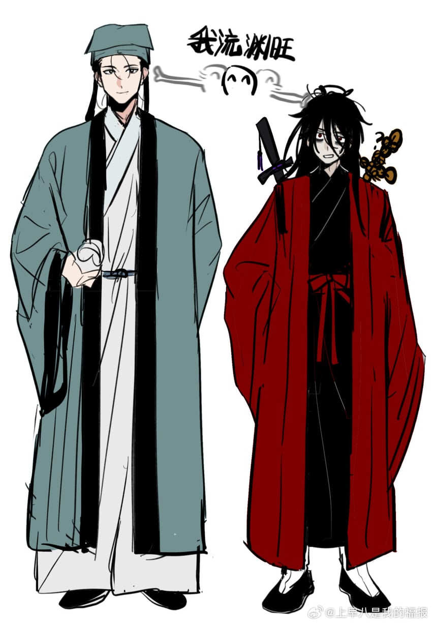 li huowang and zhuge yuan (dao gui yi xian) drawn by shang_zao_ba_shi_wo_de_fu_bao