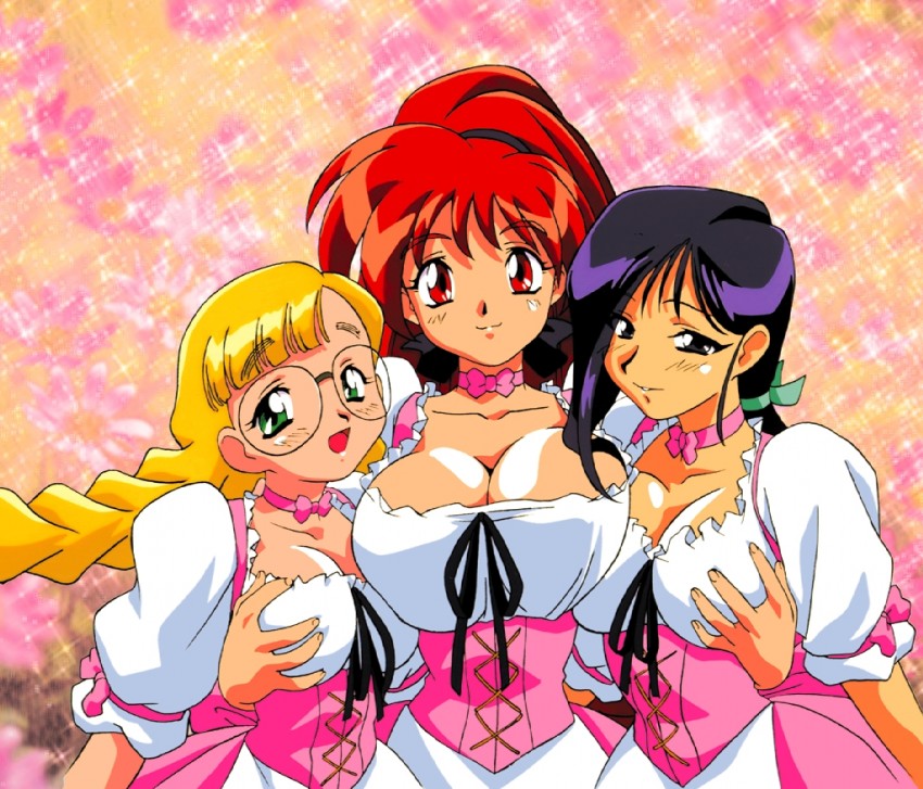 honjoji akira, karin, and saki (viper and 1 more)