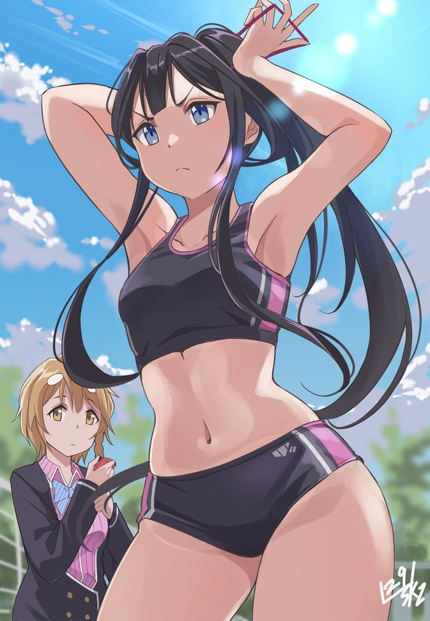 adagaki aki and koiwai yoshino (masamune-kun no revenge) drawn by nikulas_cage