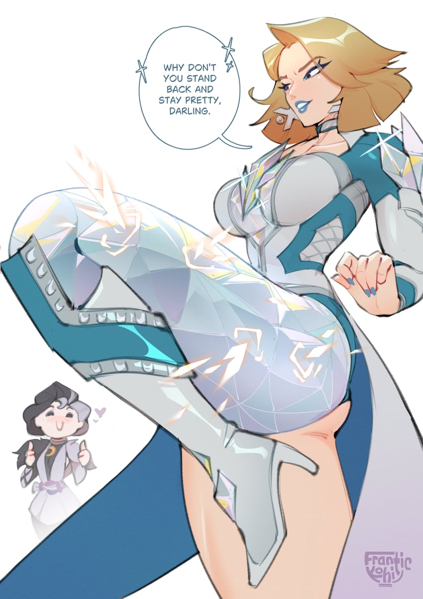 emma frost and luna snow (marvel and 2 more) drawn by frantic_(frantickohi)