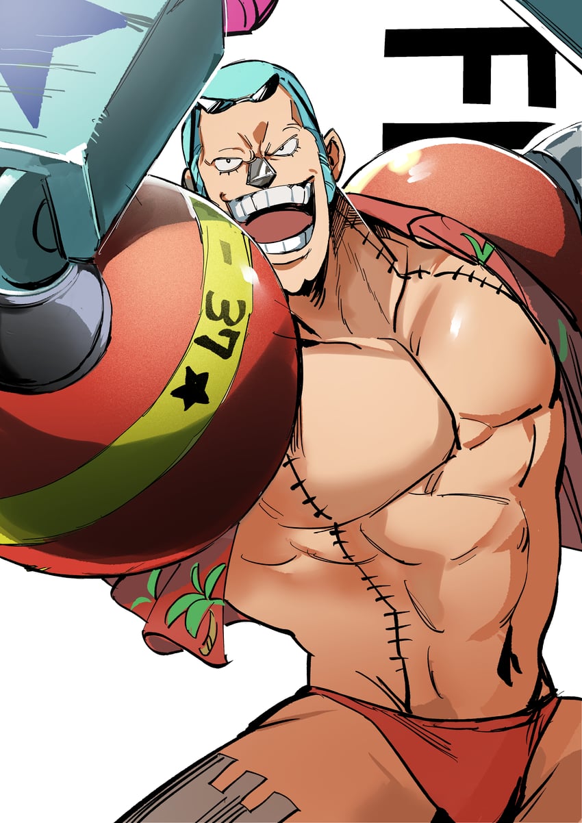 franky (one piece) drawn by santagawa