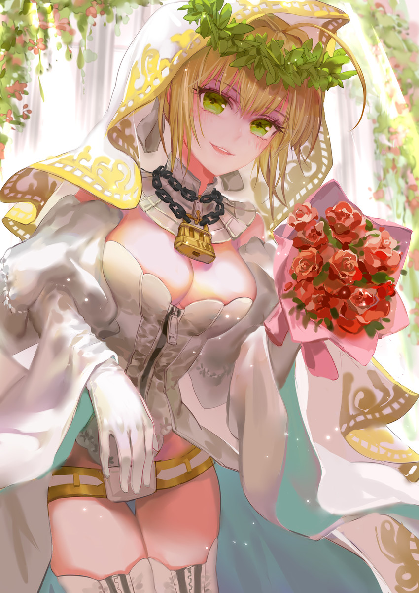 nero claudius (fate and 2 more) drawn by qidai