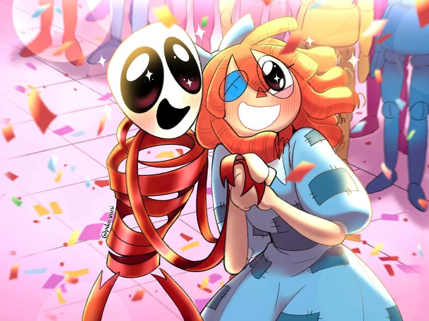 ragatha and gangle (the amazing digital circus) drawn by pika.vani