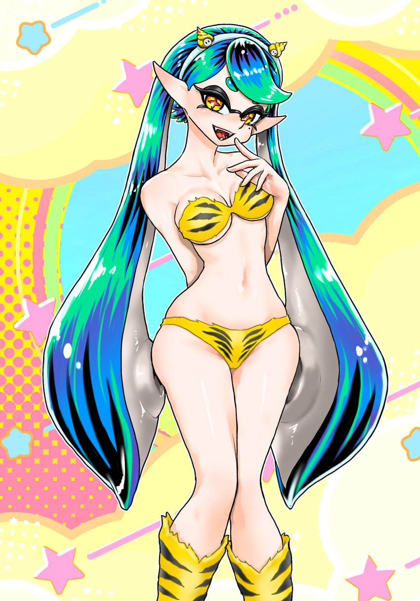 callie, lum, and super sea snail (splatoon and 1 more) drawn by koharu2.5