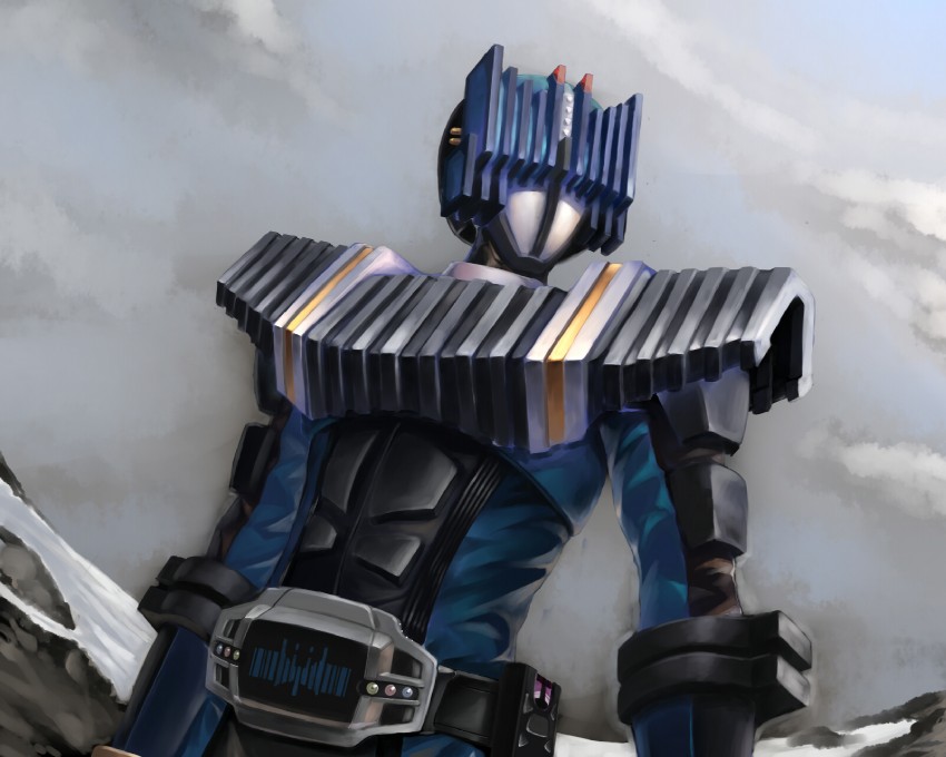 kamen rider diend (kamen rider and 1 more) drawn by aaru_(tenrake_chaya)