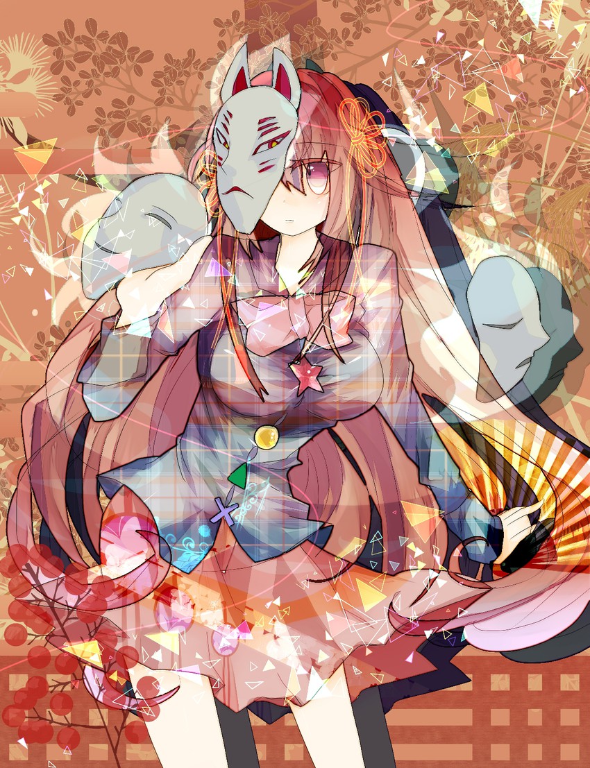 hata no kokoro (touhou) drawn by take_no_ko