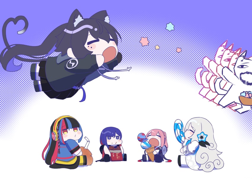 isekaijoucho, kaf, rim, koko, and harusaruhi (kamitsubaki studio) drawn by pleia90