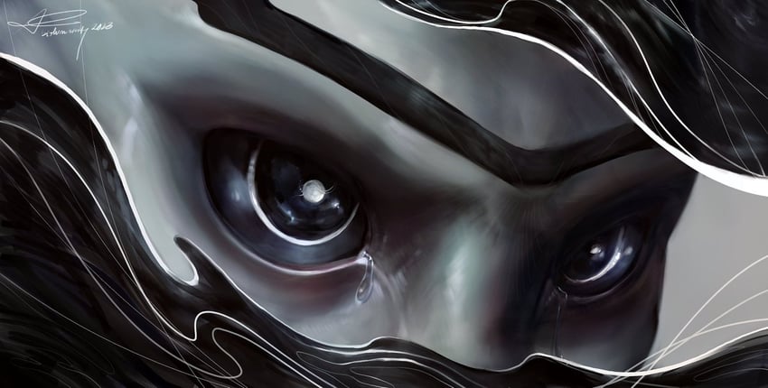 the witness (destiny and 1 more) drawn by bioluminosity
