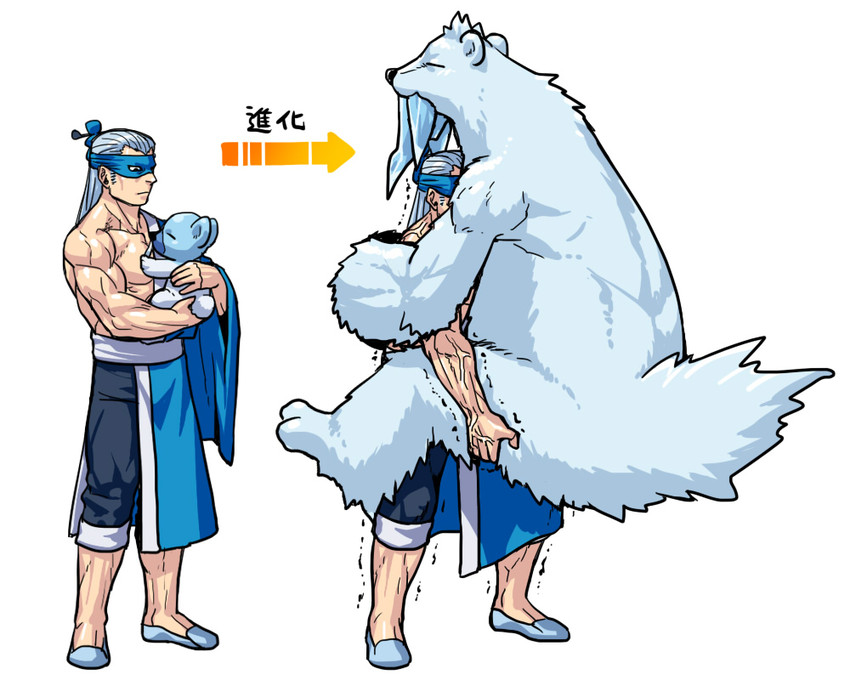 cubchoo, beartic, and brycen (pokemon and 1 more) drawn by kagelow