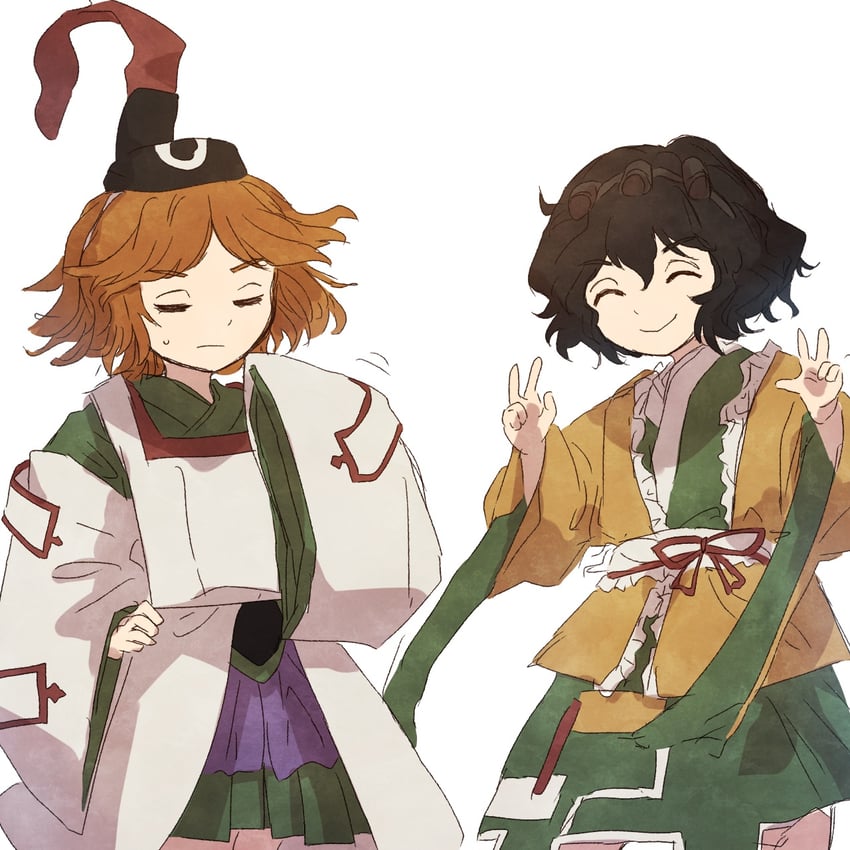 senri tsurubami and zuifeng tenkai (len'en) drawn by retrochaossan