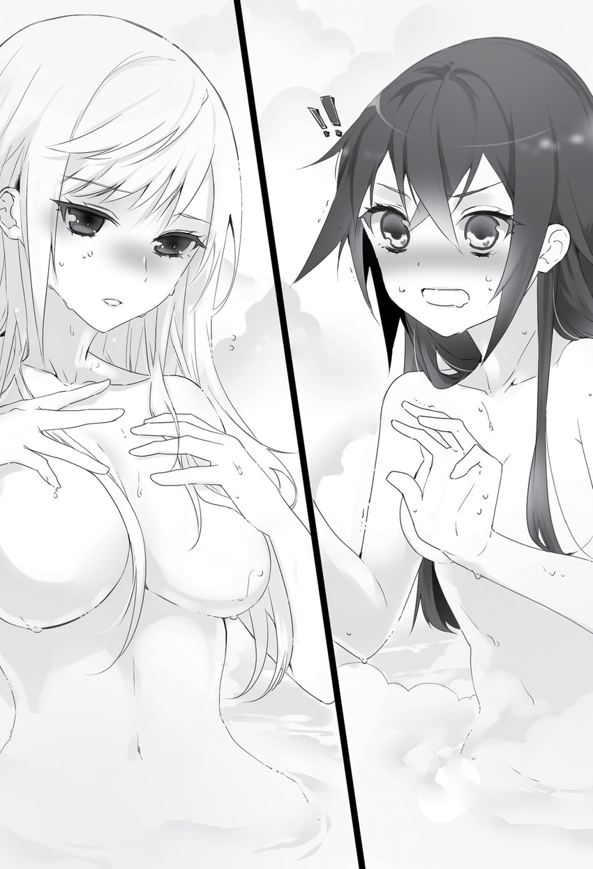 akatsuki nagisa and kuraki shirona (strike the blood) drawn by manyako_(mohumohu)