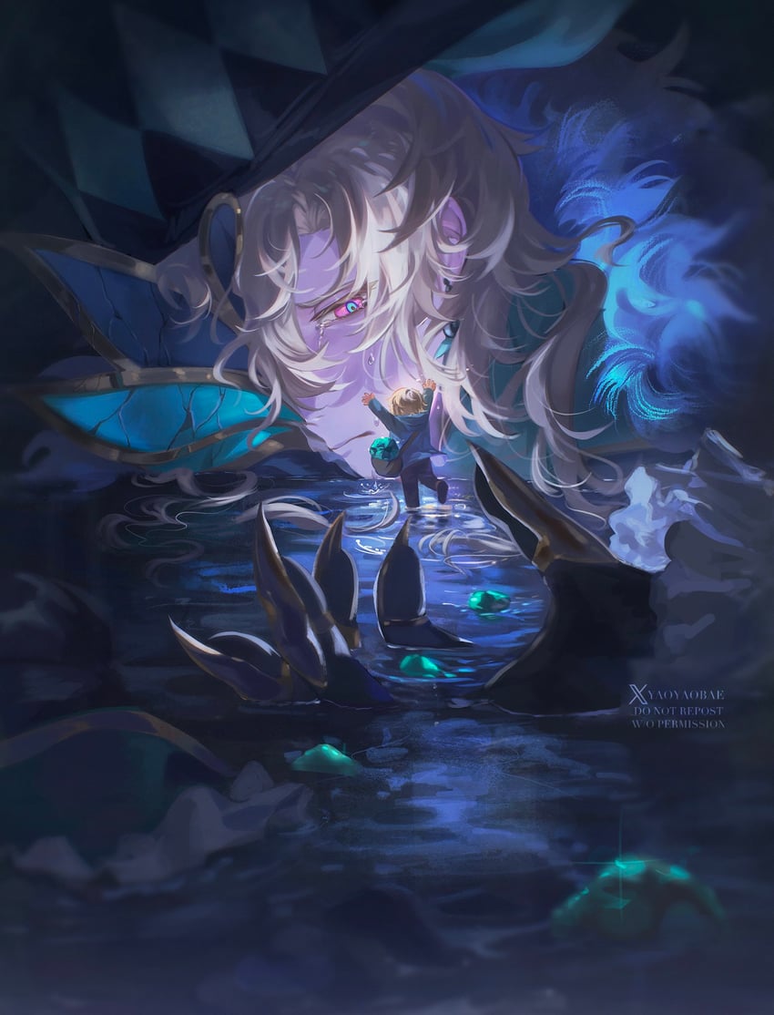 aventurine and kakavasha (honkai and 1 more) drawn by yaoyaobae