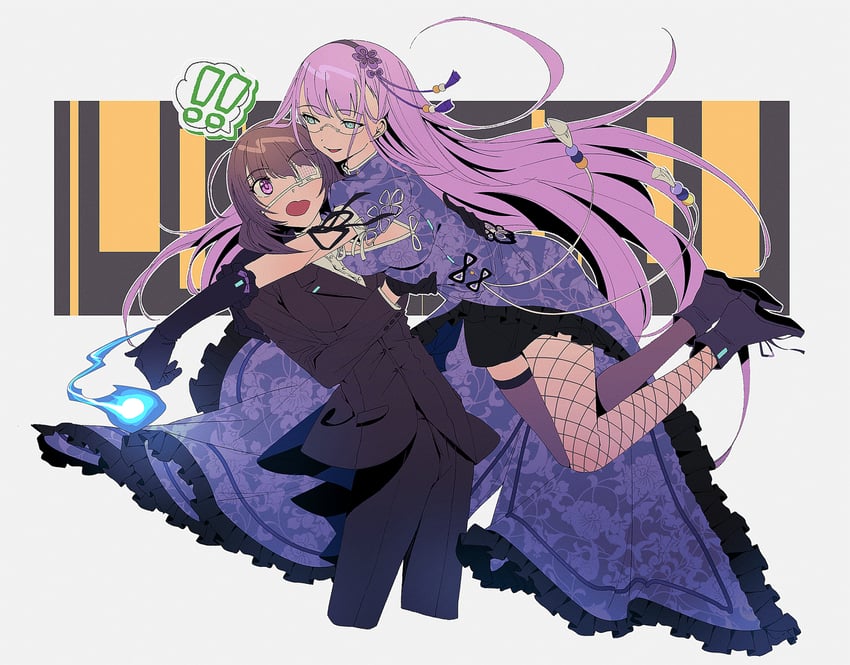hiiragi kozue and higuchi seika (heaven burns red) drawn by kjhg1108