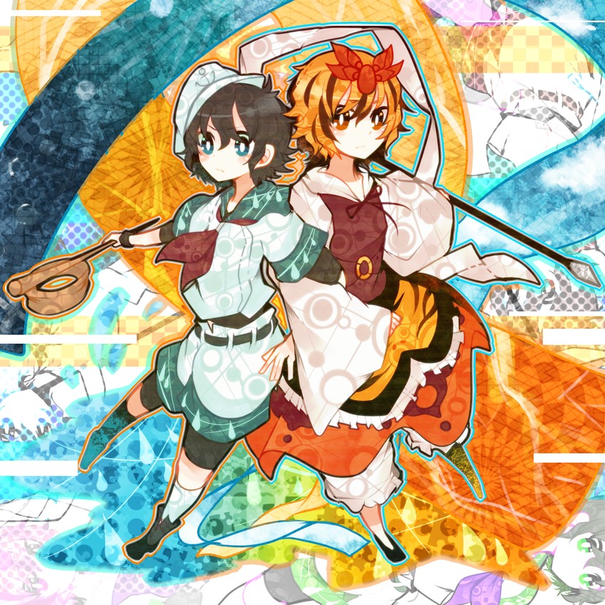 toramaru shou and murasa minamitsu (touhou) drawn by itomugi-kun