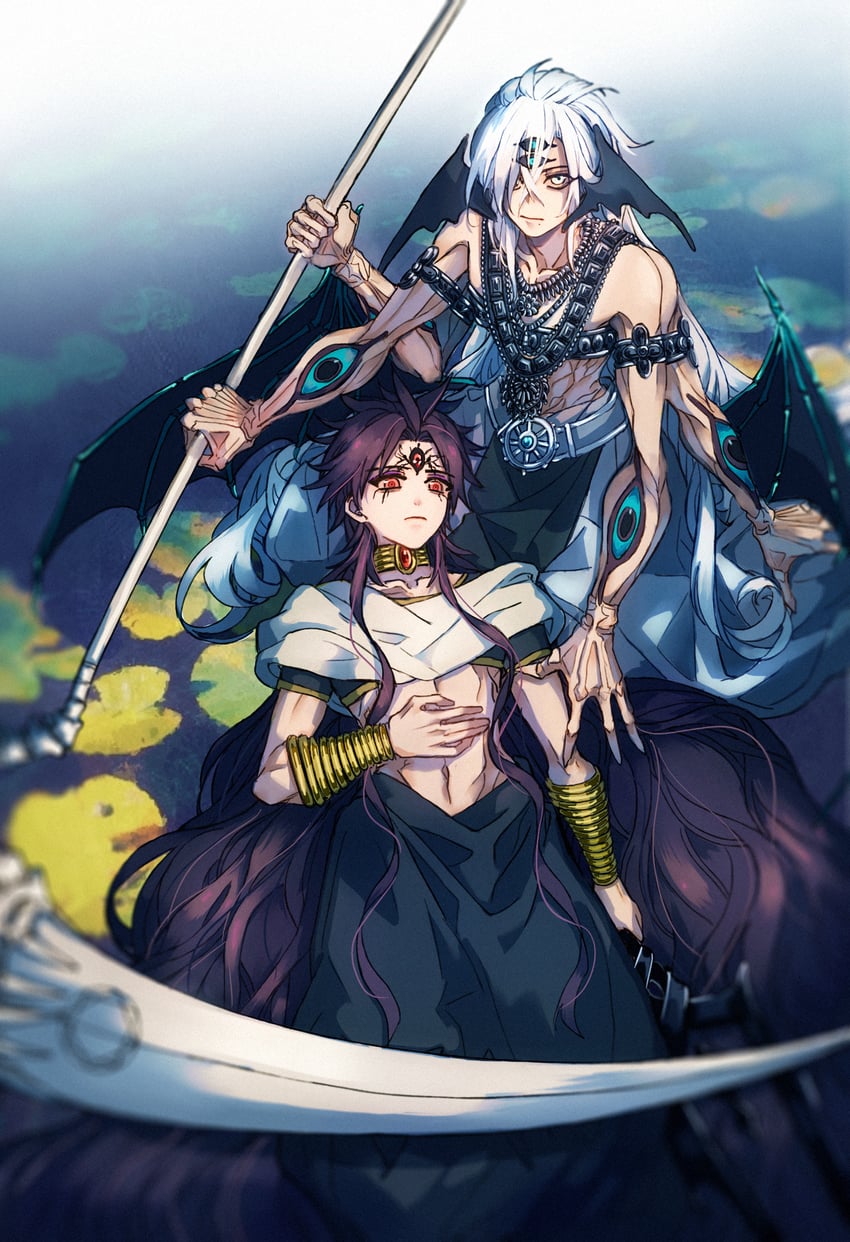 judal and ren hakuryuu (magi the labyrinth of magic) drawn by xuancheng