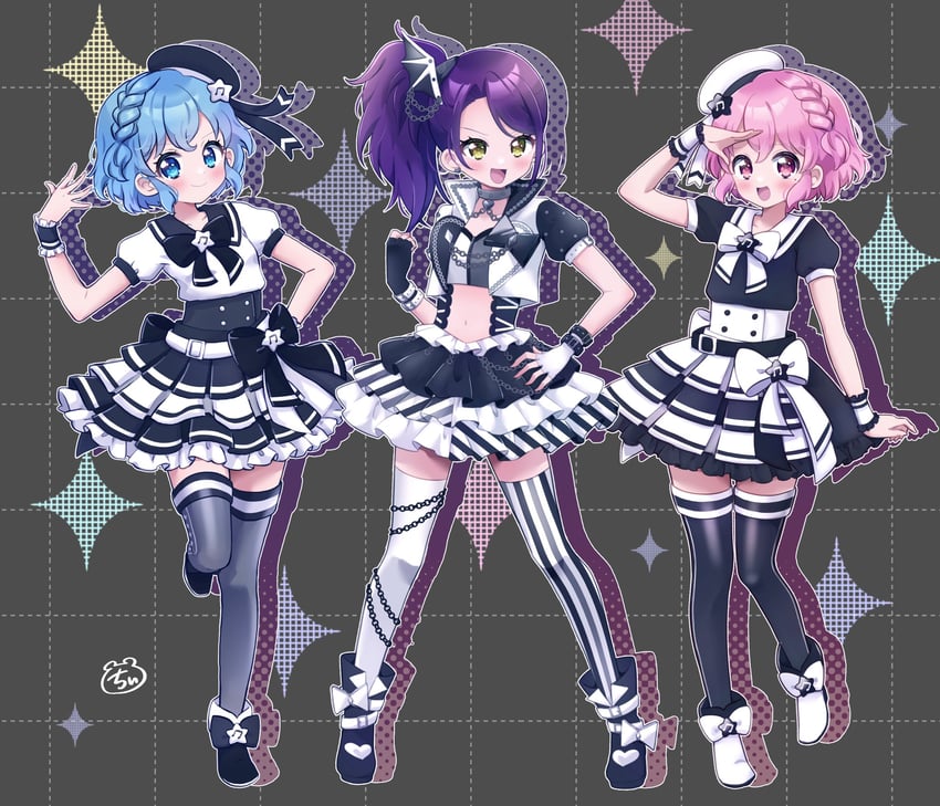 reona west, dorothy west, and toudou shion (pretty series and 1 more) drawn by chii_(chi_pppuri)