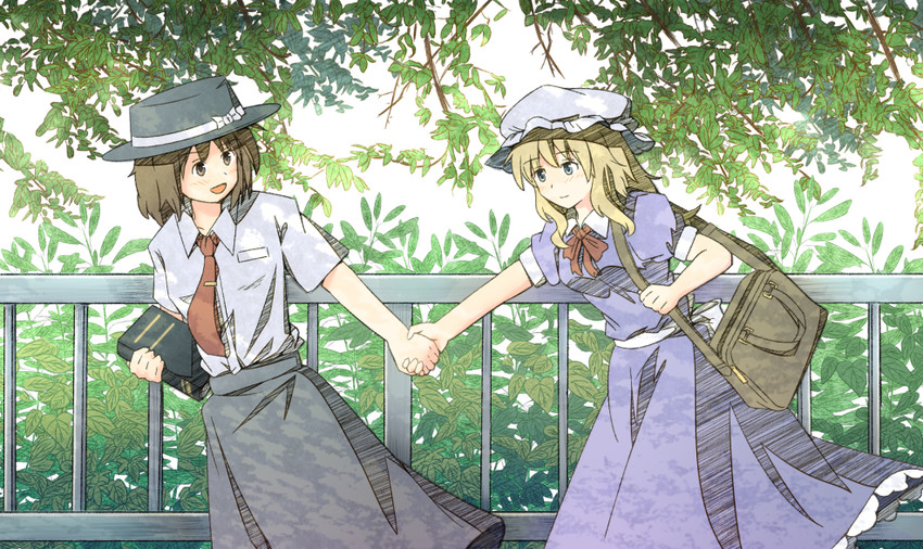 usami renko and maribel hearn (touhou) drawn by unagi_sango