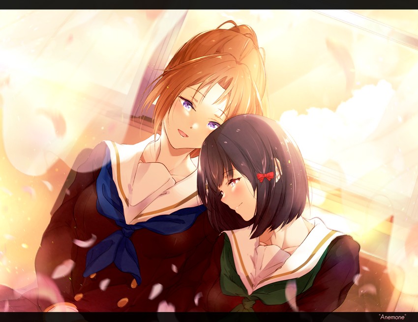 nakagawa natsuki and hisaishi kanade (hibike! euphonium and 1 more) drawn by kuzia_(atarayo)