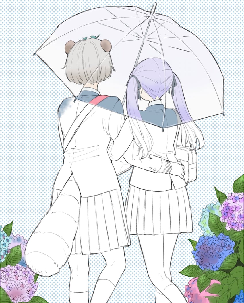 ponpoko and mochi hiyoko (mode aim and 1 more) drawn by ohitori_(o_hitori_sama_1)