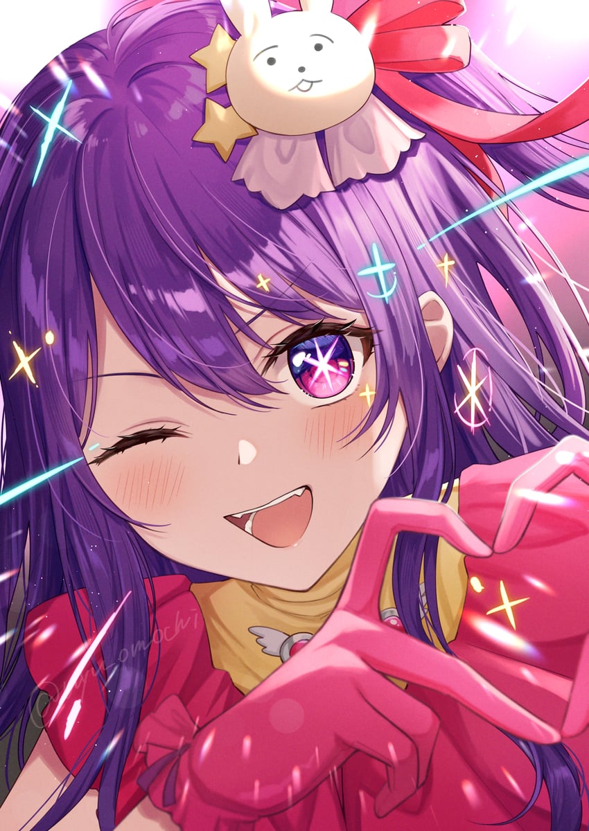 hoshino ai (oshi no ko) drawn by mochiko_(uyu_omochi)