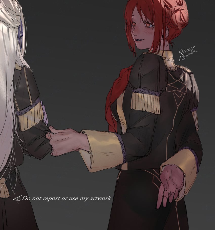 edelgard von hresvelg and monica von ochs (fire emblem and 1 more) drawn by 91007
