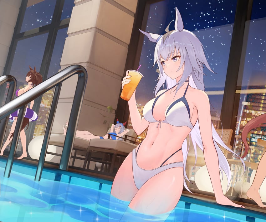 oguri cap, tamamo cross, and inari one (umamusume) drawn by cai_ji_(user_jmrv4342)