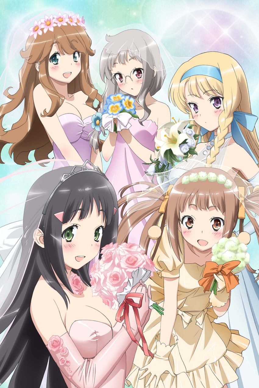 tsuruma konoe, kannagi miyabi, kunitachi rinka, sagara mei, and tendou mana (kono naka ni hitori imouto ga iru!)